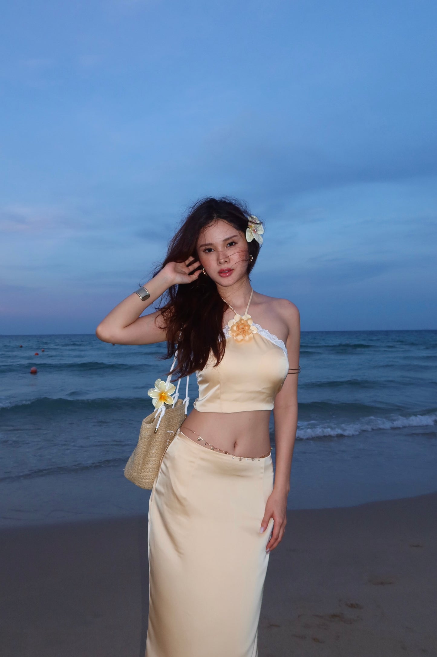 Silk summer removable flower set