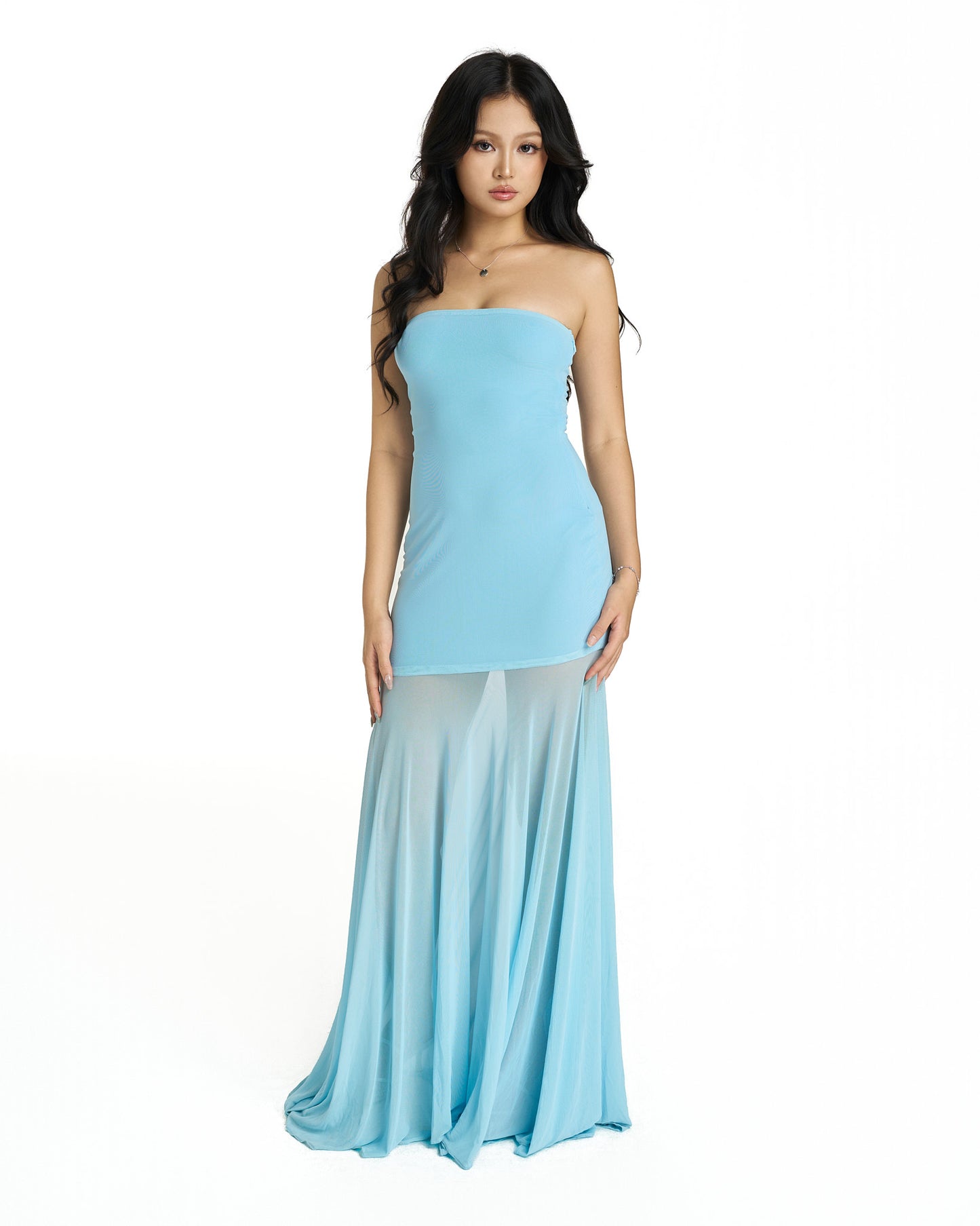 Amelia dress - Legs see through maxi