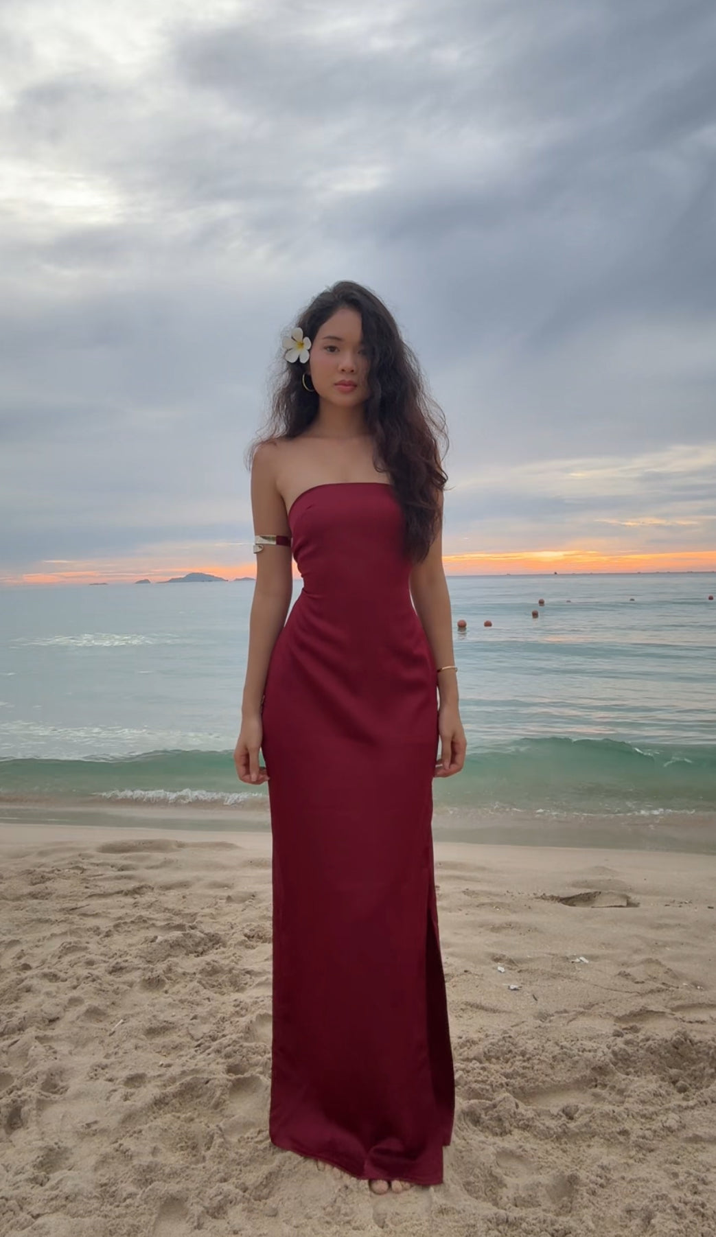 Brie dress - back tie silk maxi