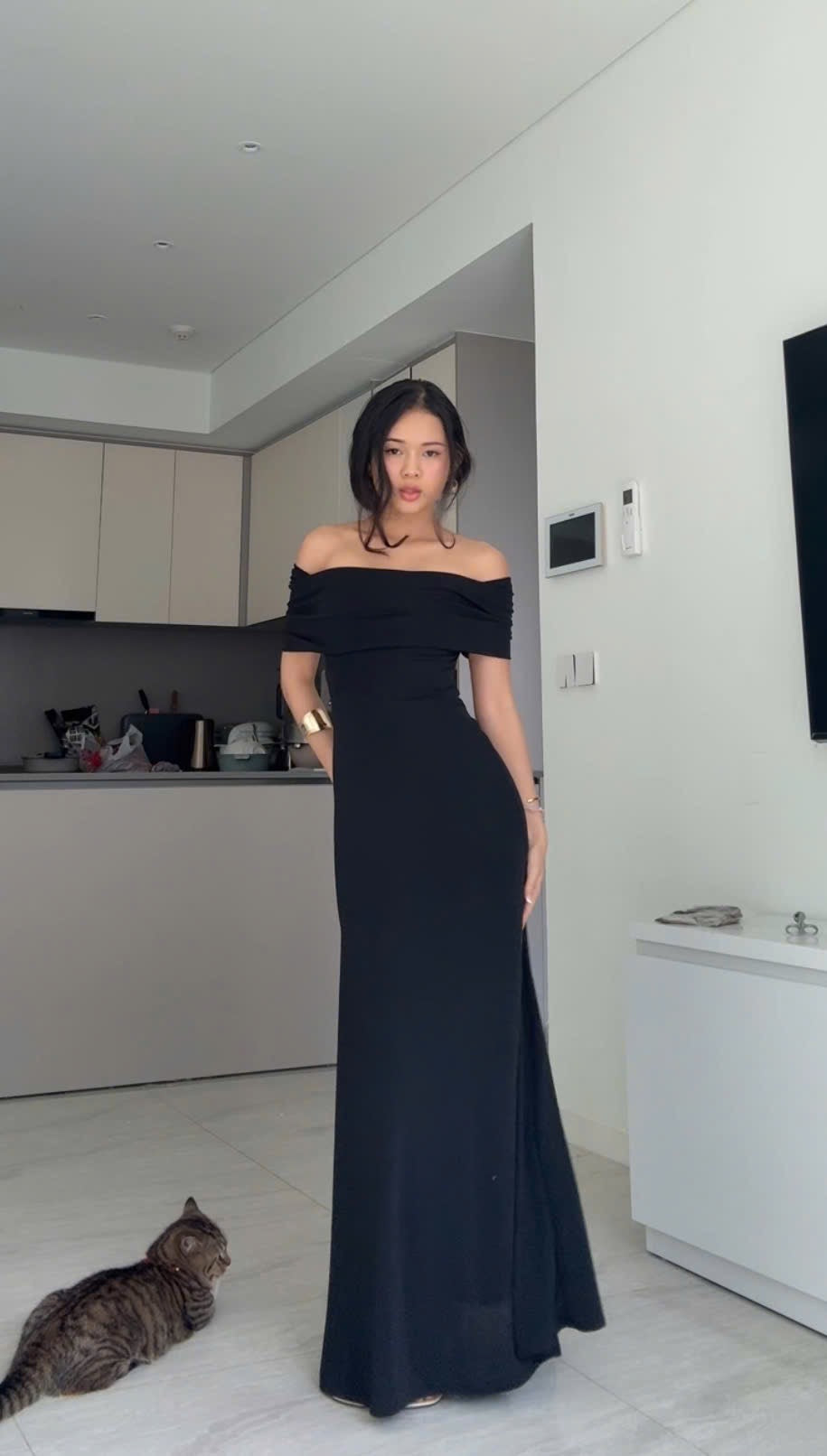 Charlotte dress - off the shoulder maxi