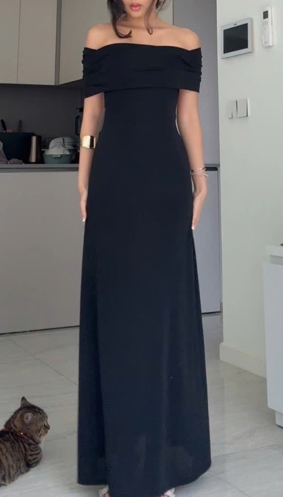 Charlotte dress - off the shoulder maxi