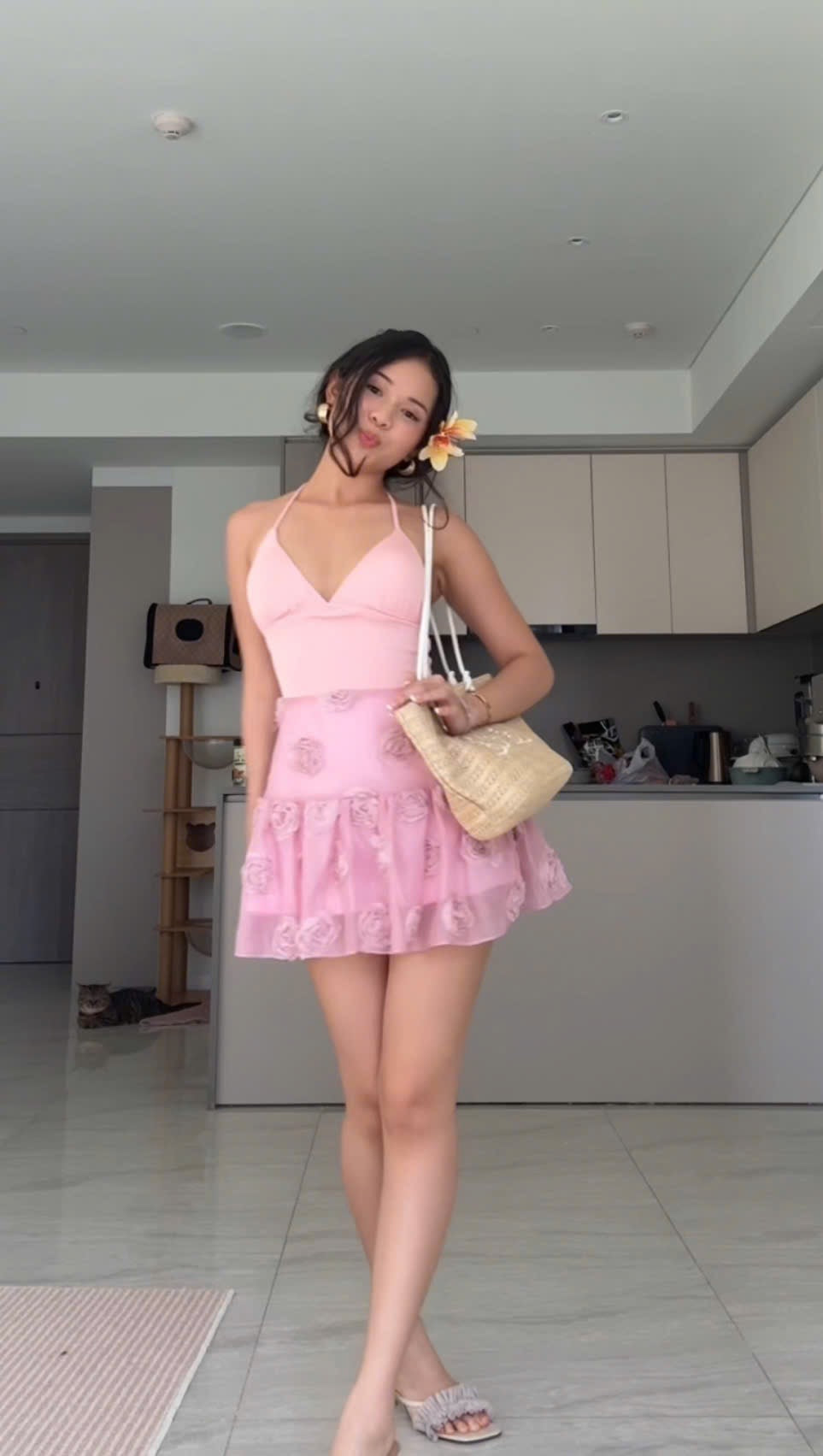 Summer flowers minidress