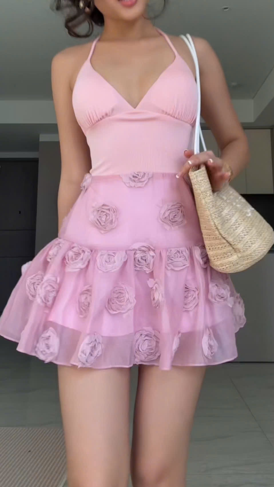 Summer flowers minidress