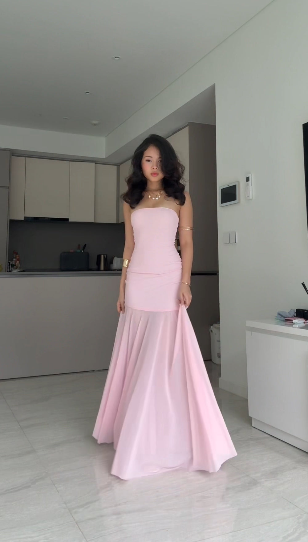 Amelia dress - legs see through maxi