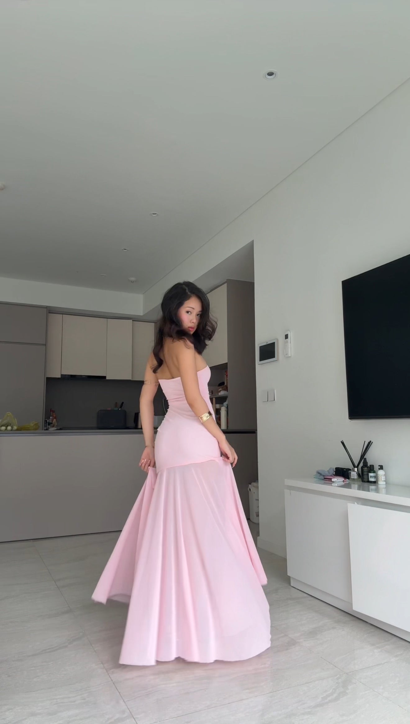 Amelia dress - legs see through maxi