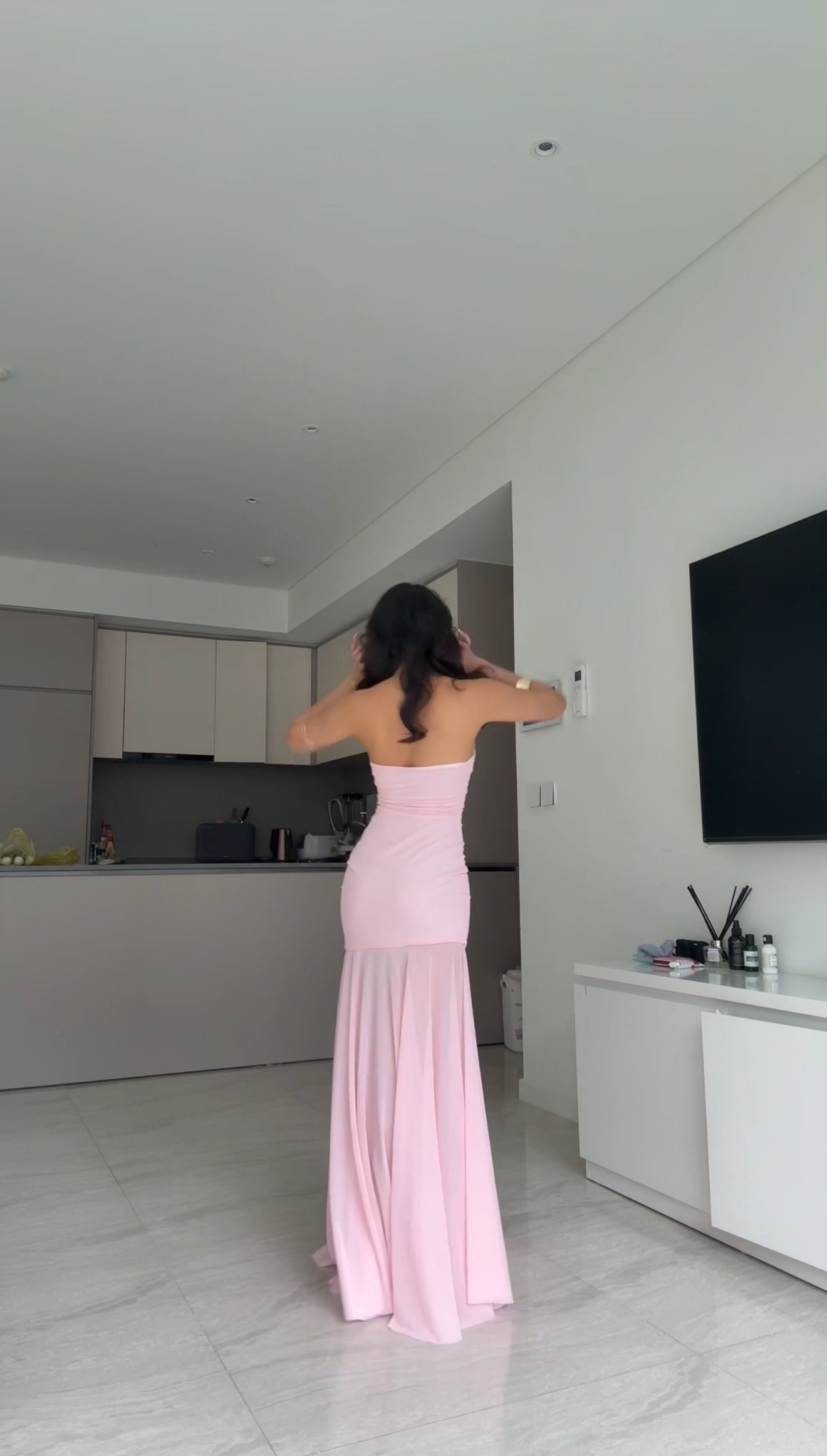 Amelia dress - legs see through maxi