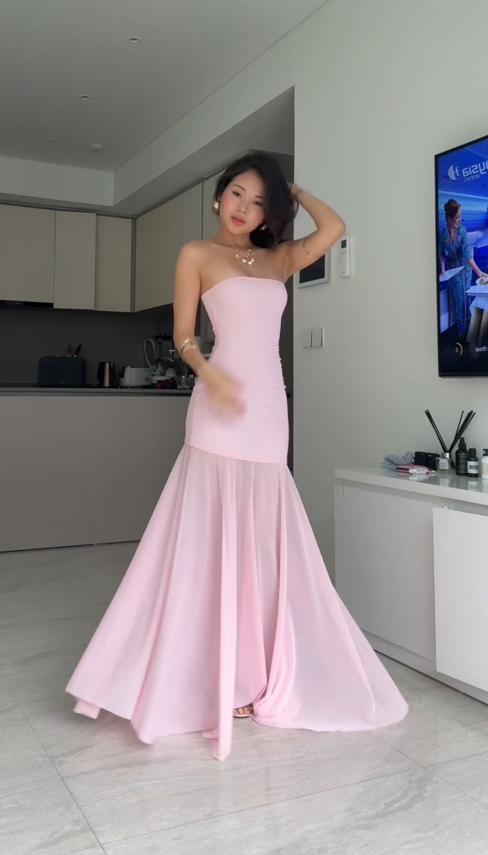 Amelia dress - legs see through maxi
