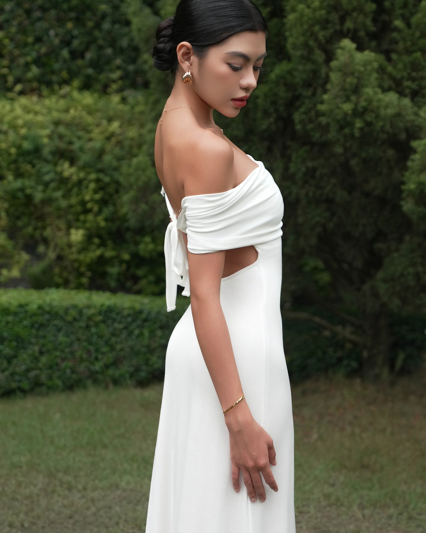 Charlotte dress - off the shoulder maxi