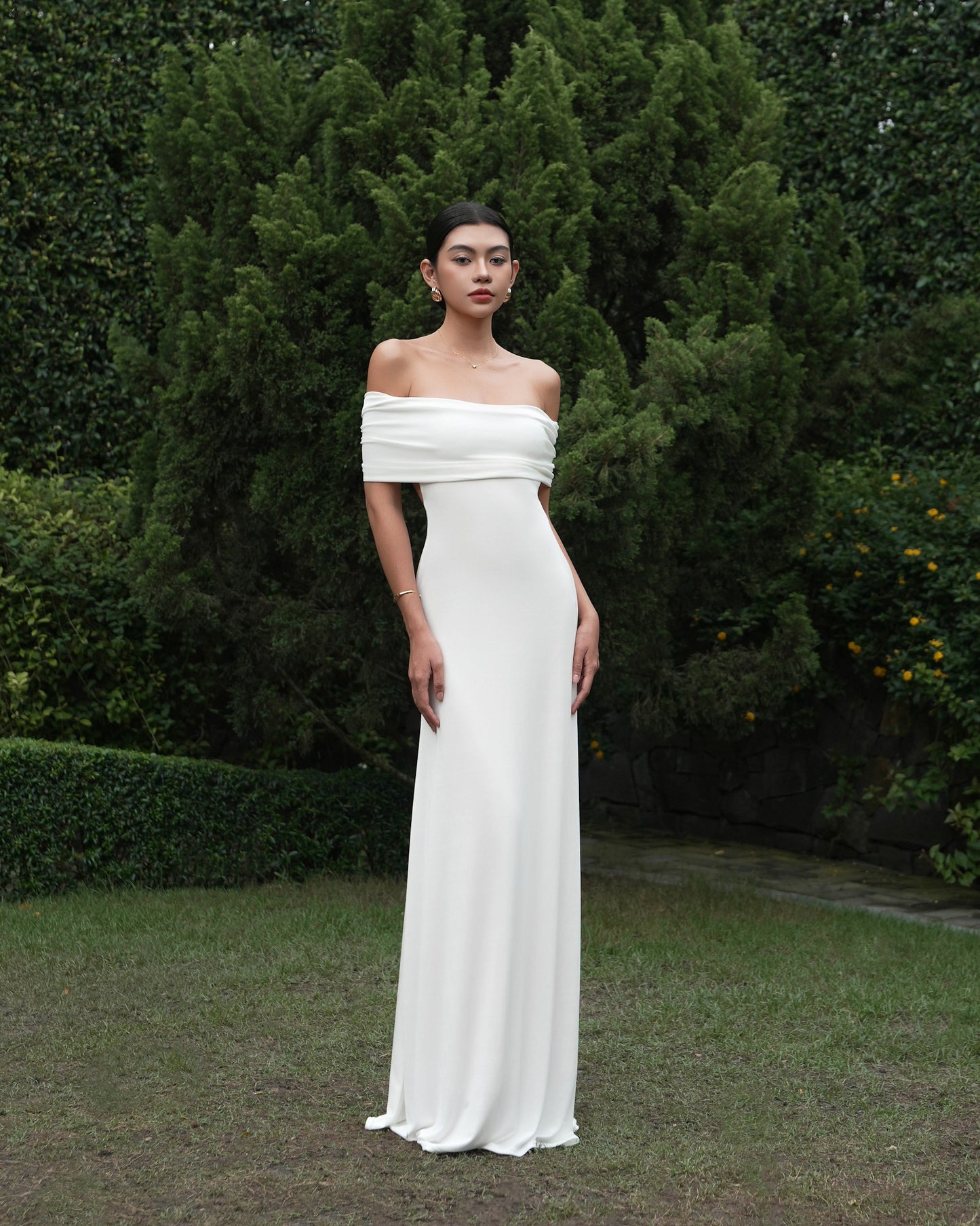 Charlotte dress - off the shoulder maxi