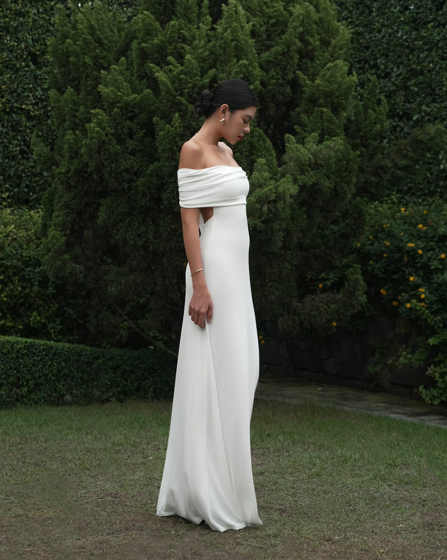 Charlotte dress - off the shoulder maxi