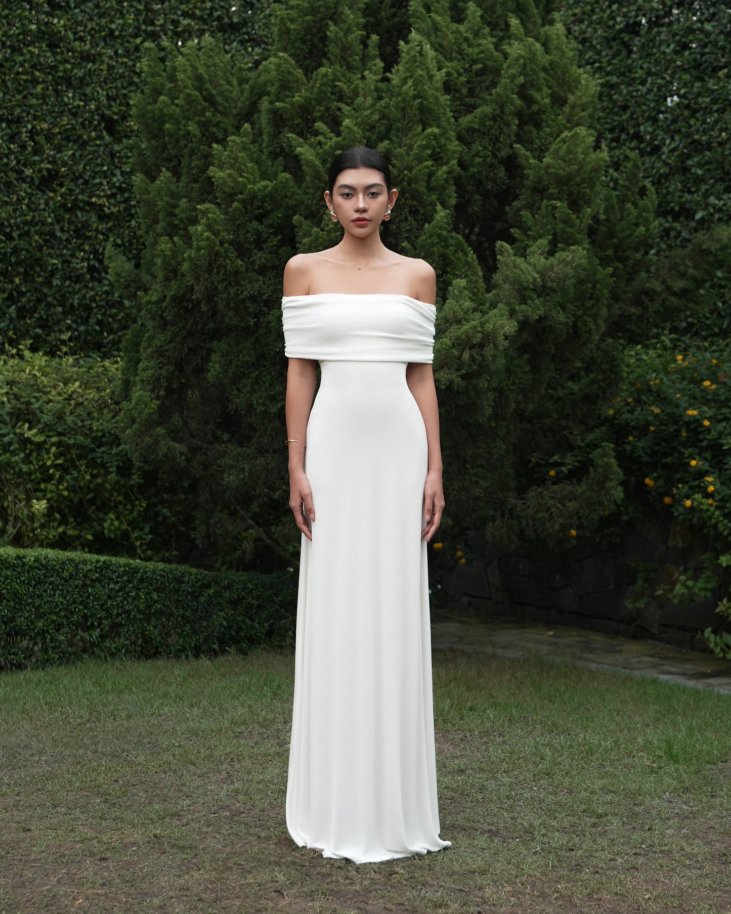 Charlotte dress - off the shoulder maxi