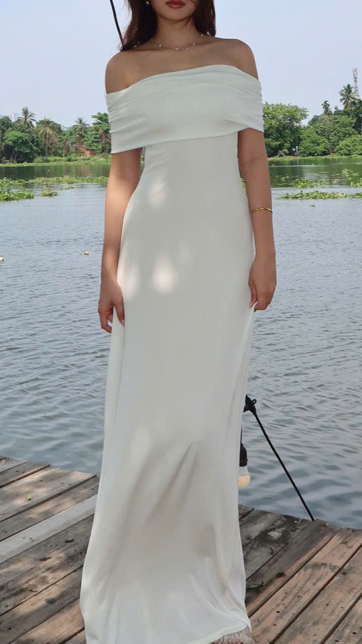 Charlotte dress - off the shoulder maxi