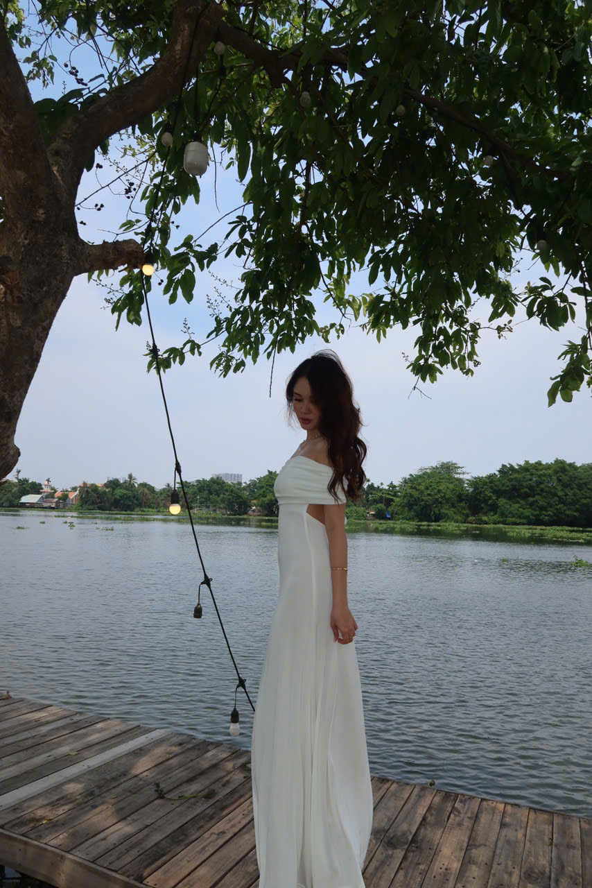 Charlotte dress - off the shoulder maxi