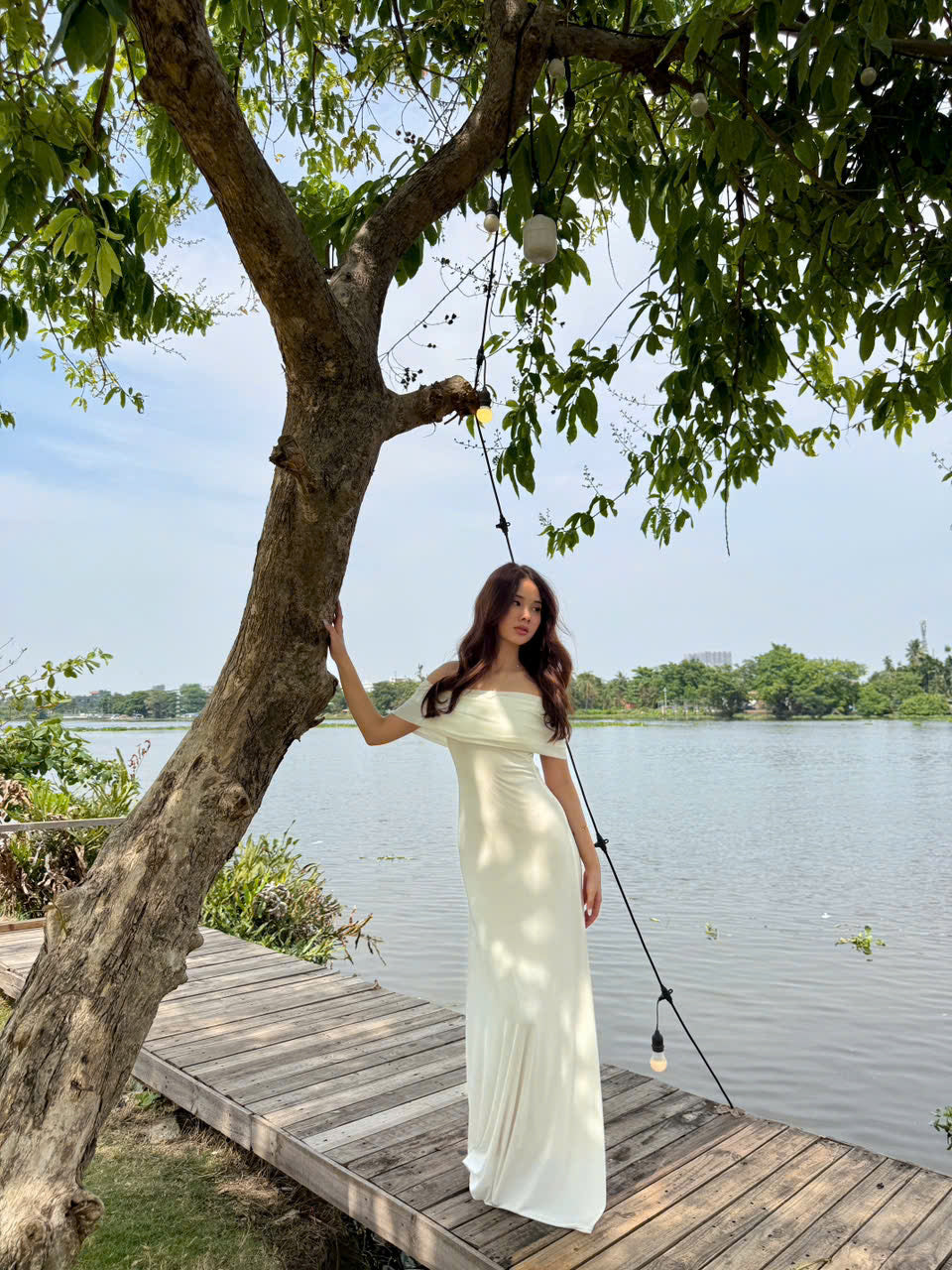 Charlotte dress - off the shoulder maxi