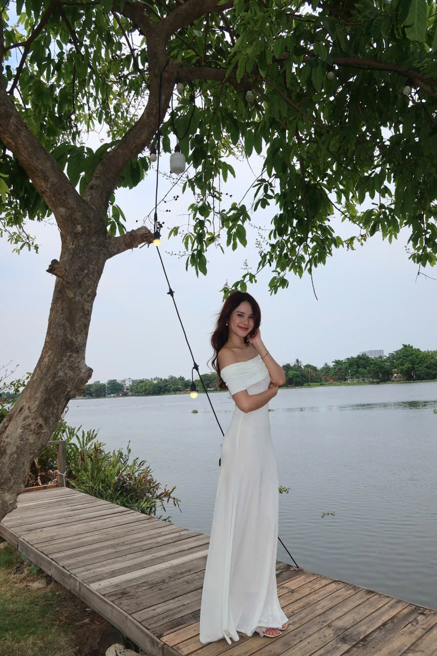 Charlotte dress - off the shoulder maxi