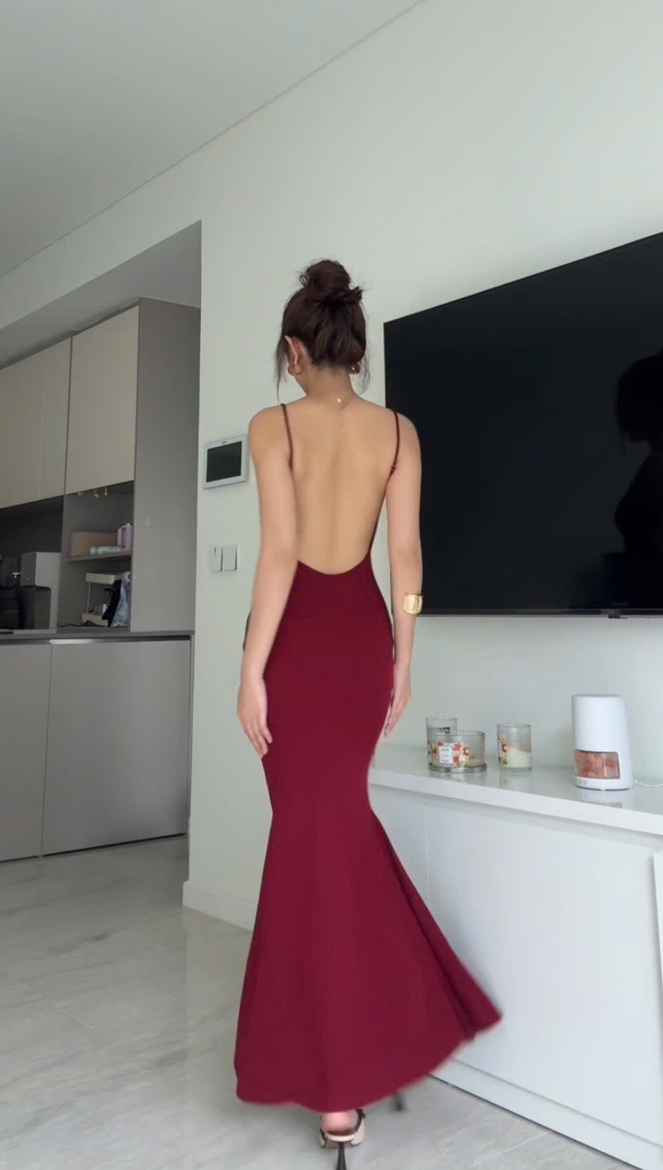 Backless body fit dress