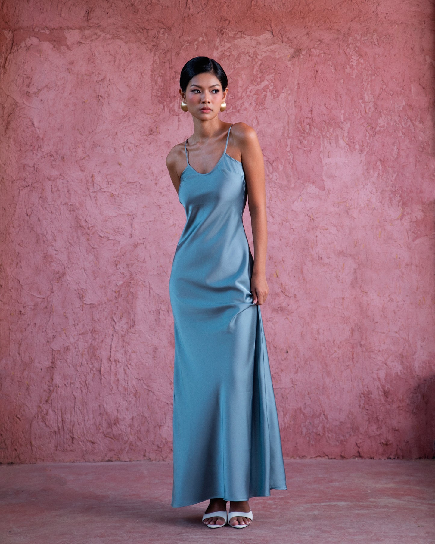 Azure Dress - low back maxi