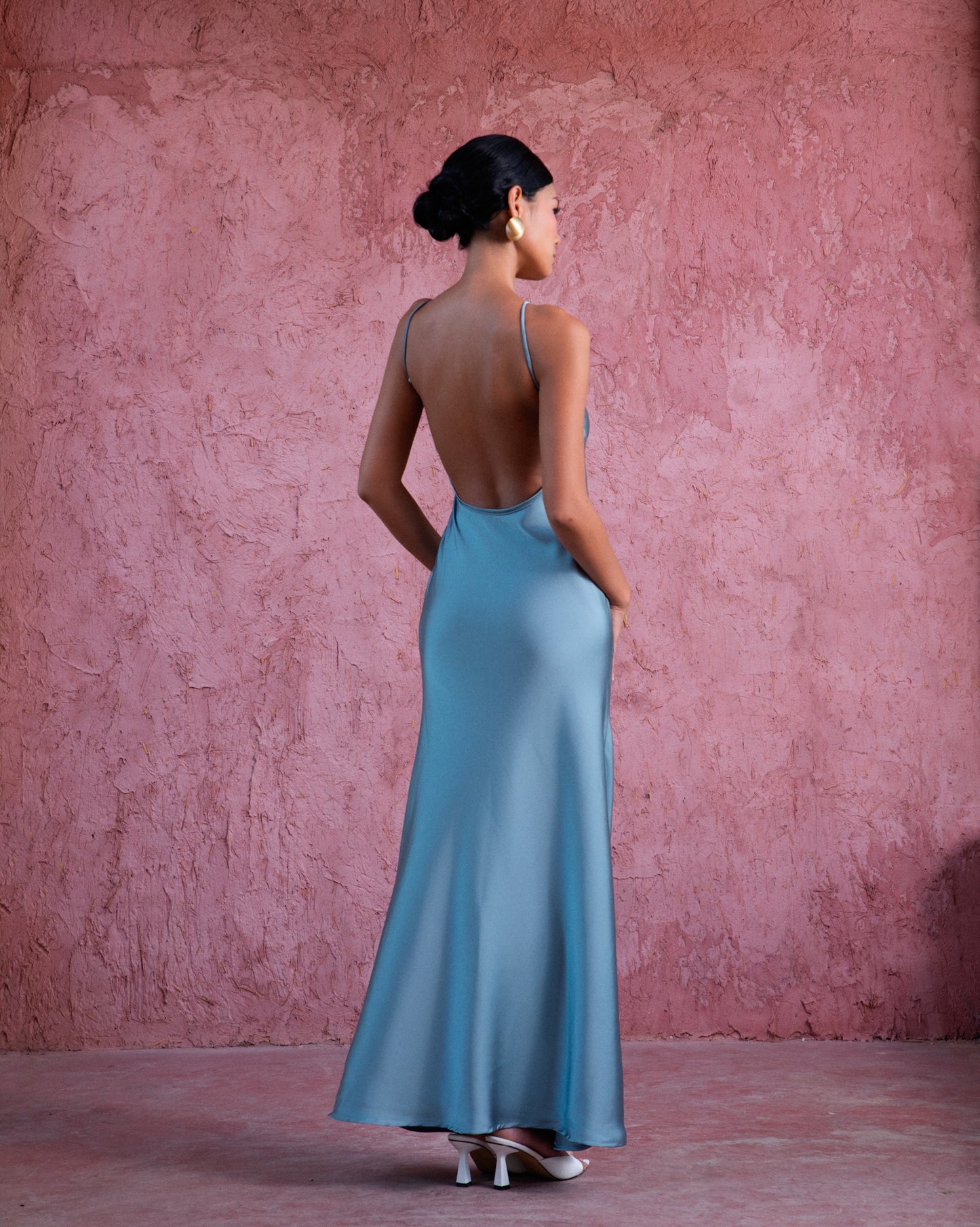 Azure Dress - low back maxi