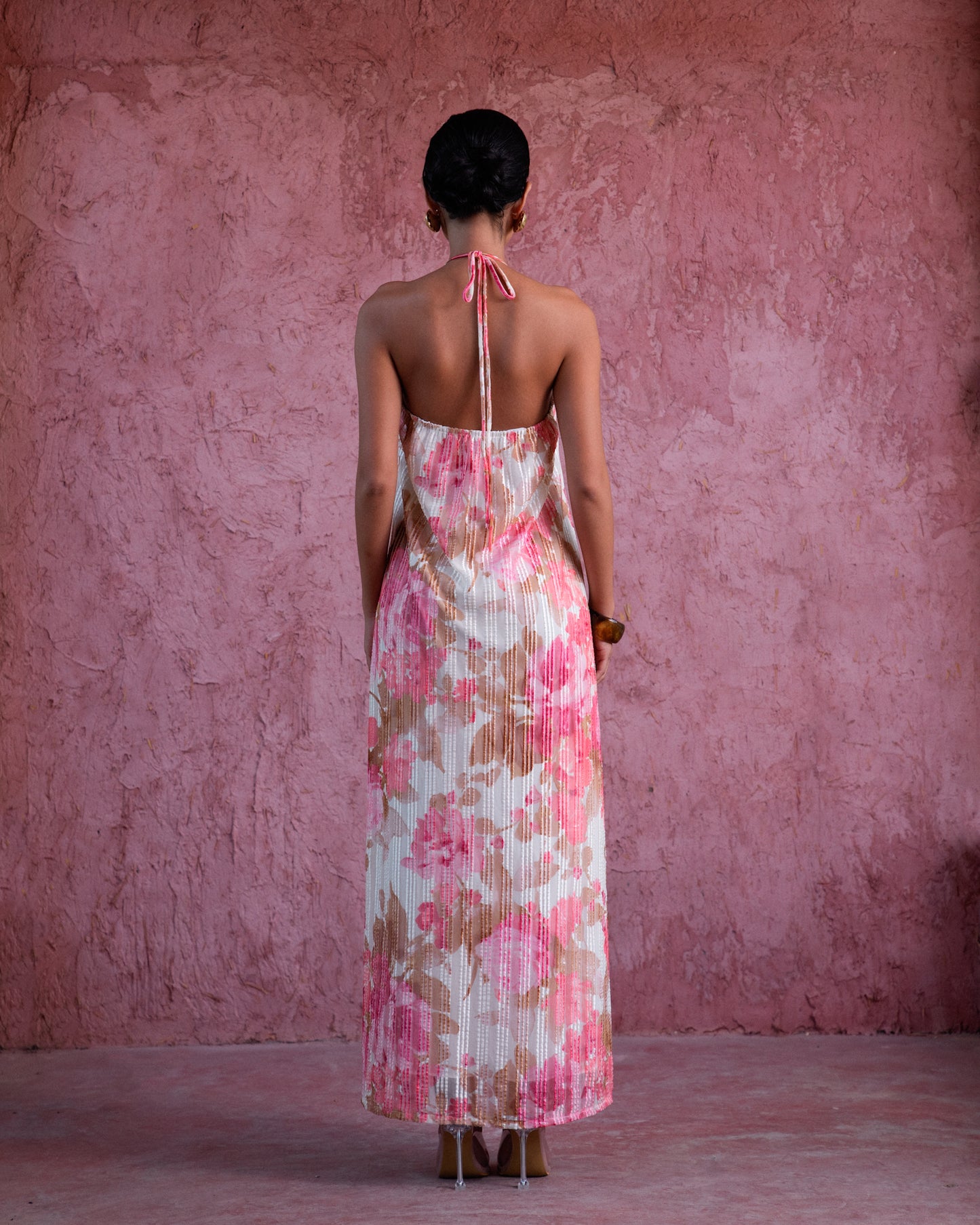 Valentina dress - floral halter maxi