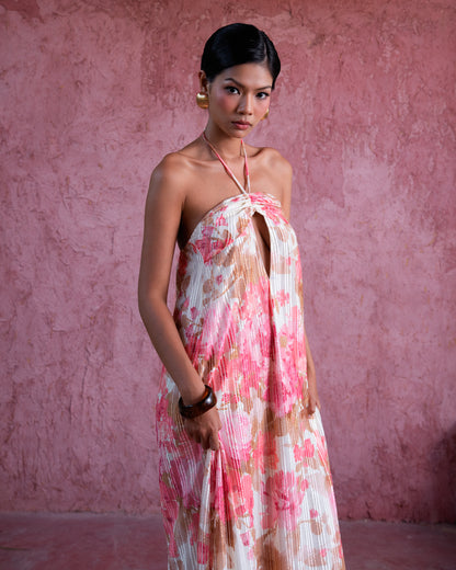 Valentina dress - floral halter maxi