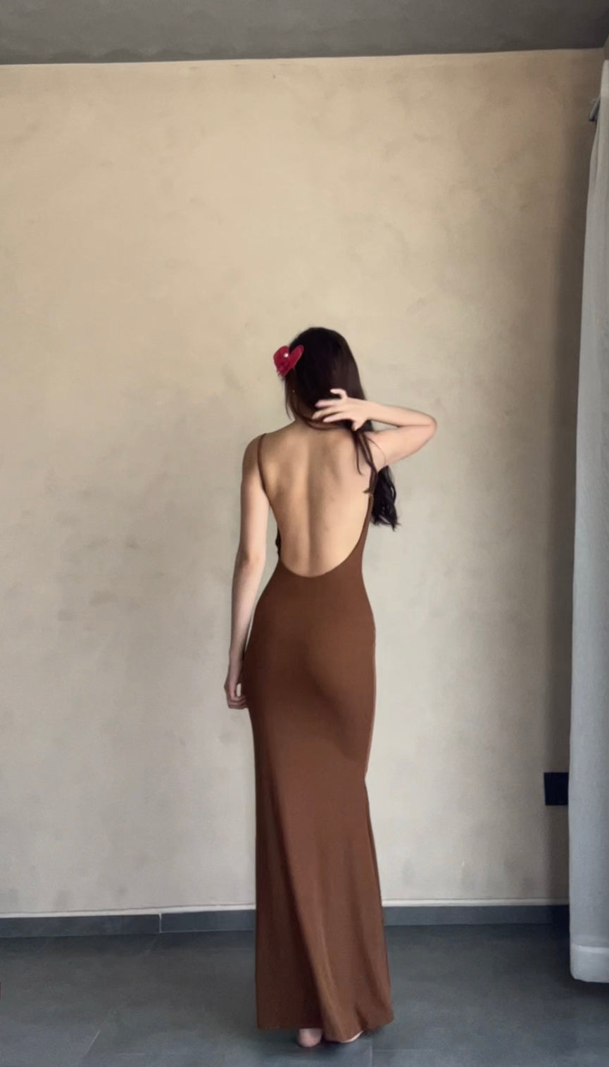 Backless body fit dress