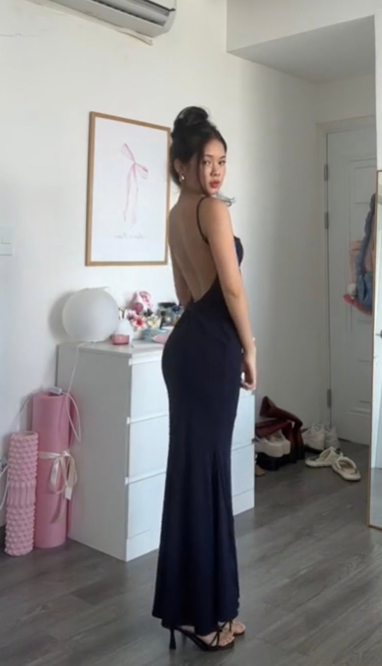 Backless body fit dress