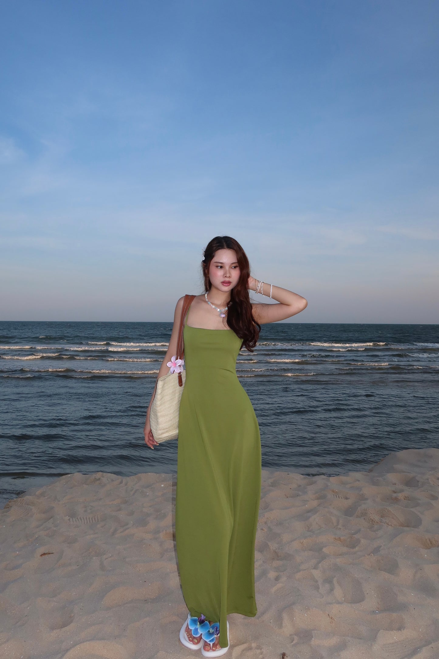 Simple summer maxi dress