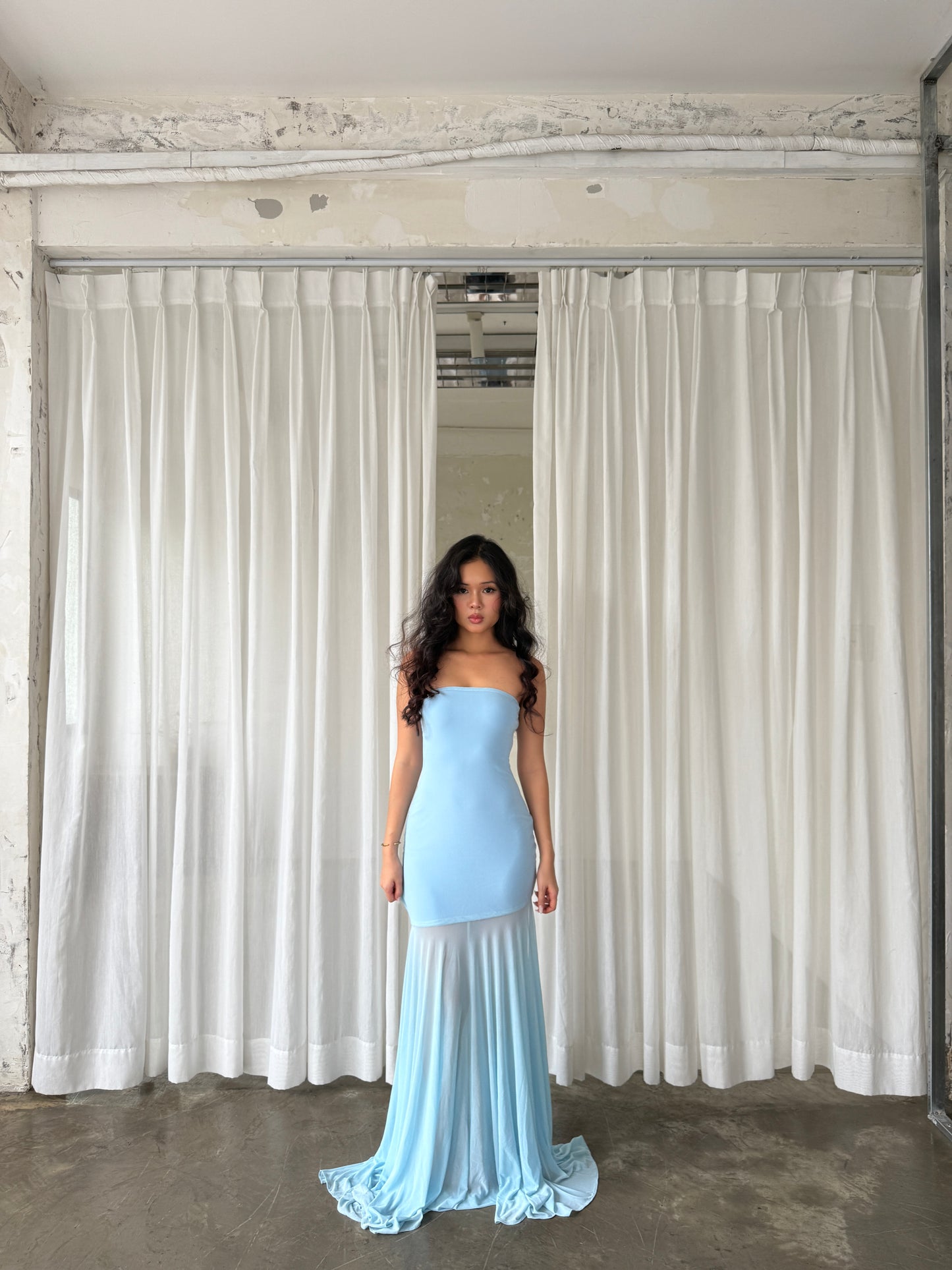 Amelia dress - Legs see through maxi