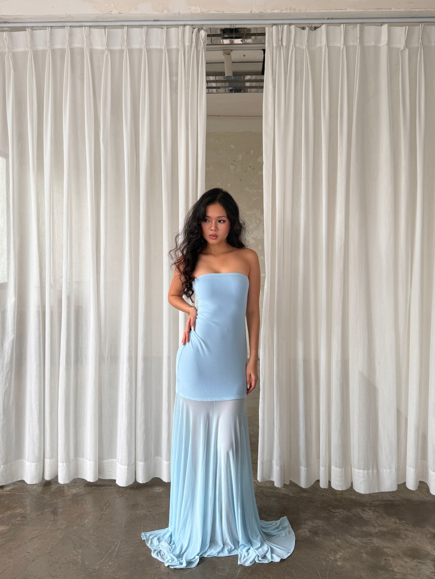 Amelia dress - Legs see through maxi