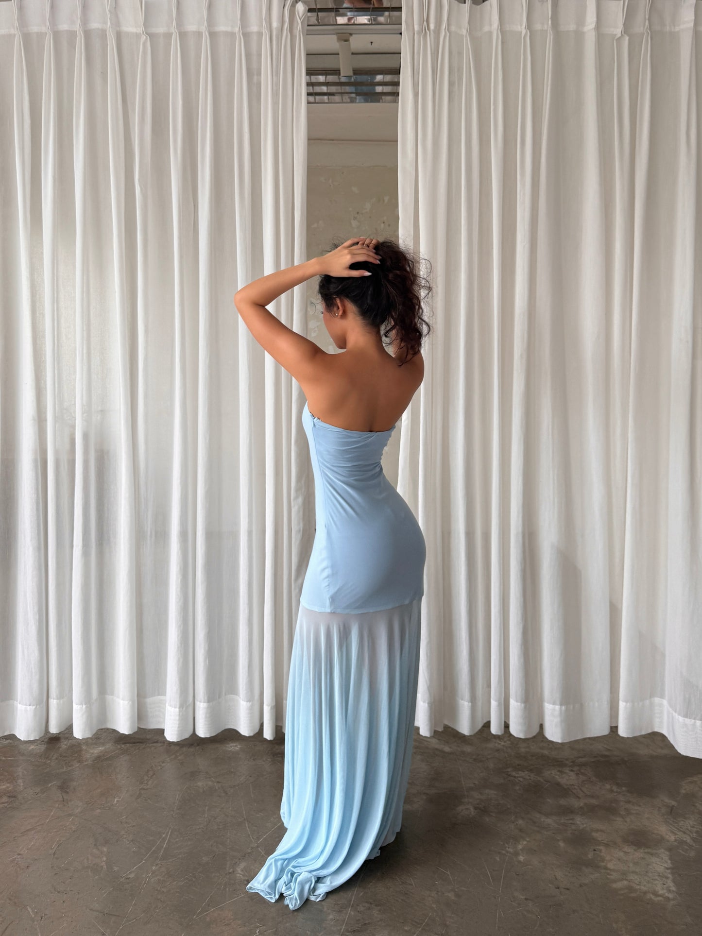 Amelia dress - Legs see through maxi