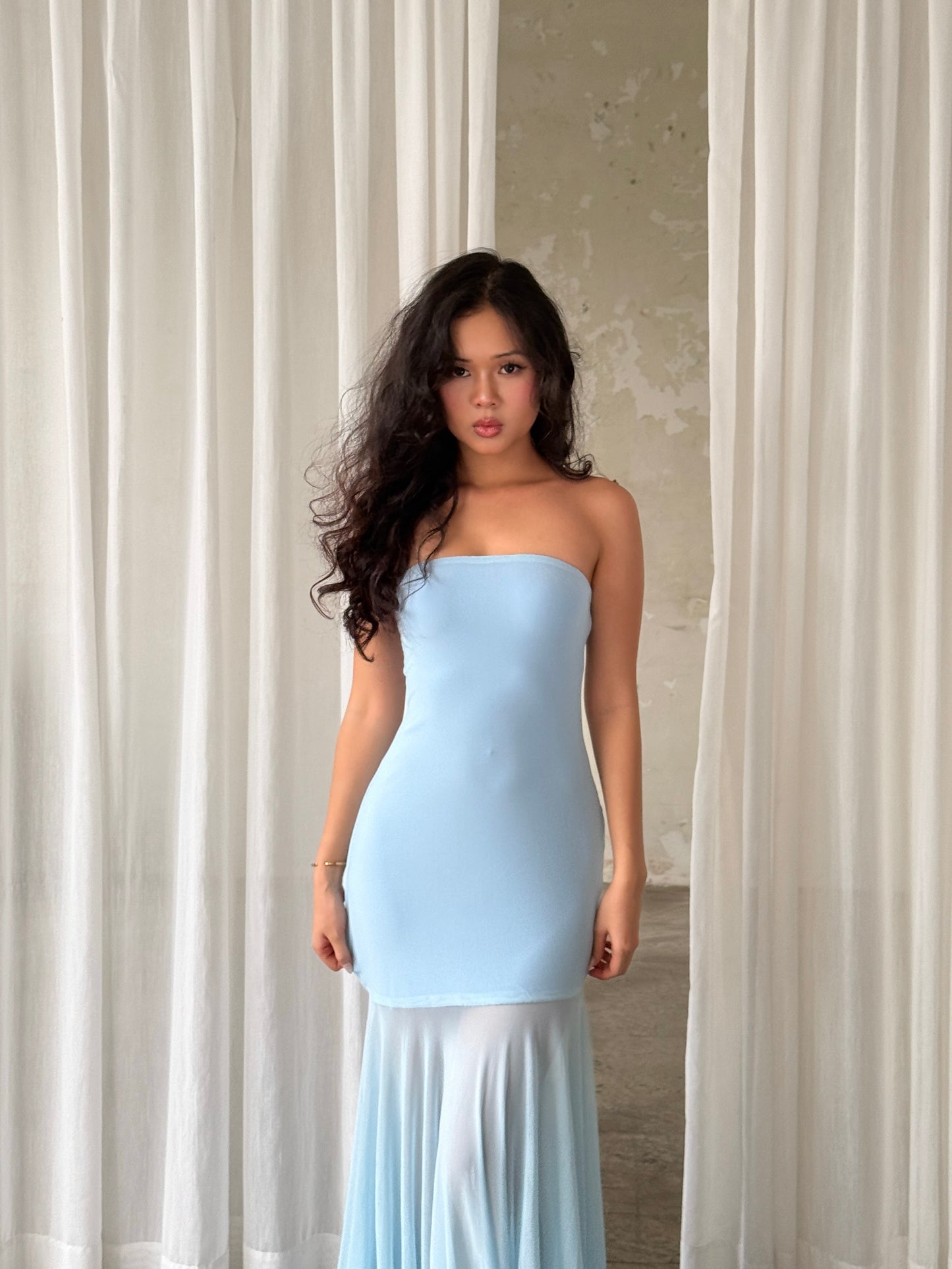 Amelia dress - Legs see through maxi