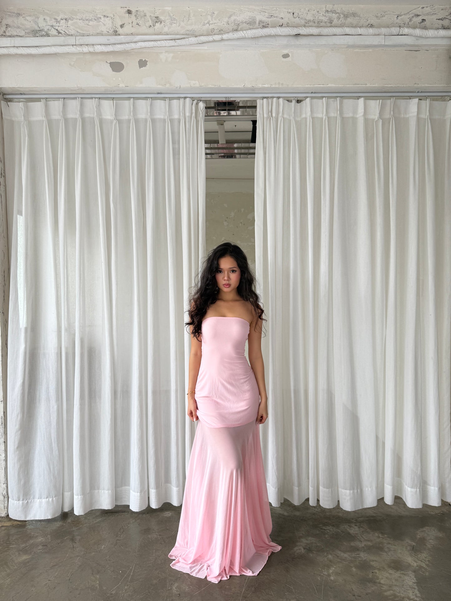 Amelia dress - Legs see through maxi