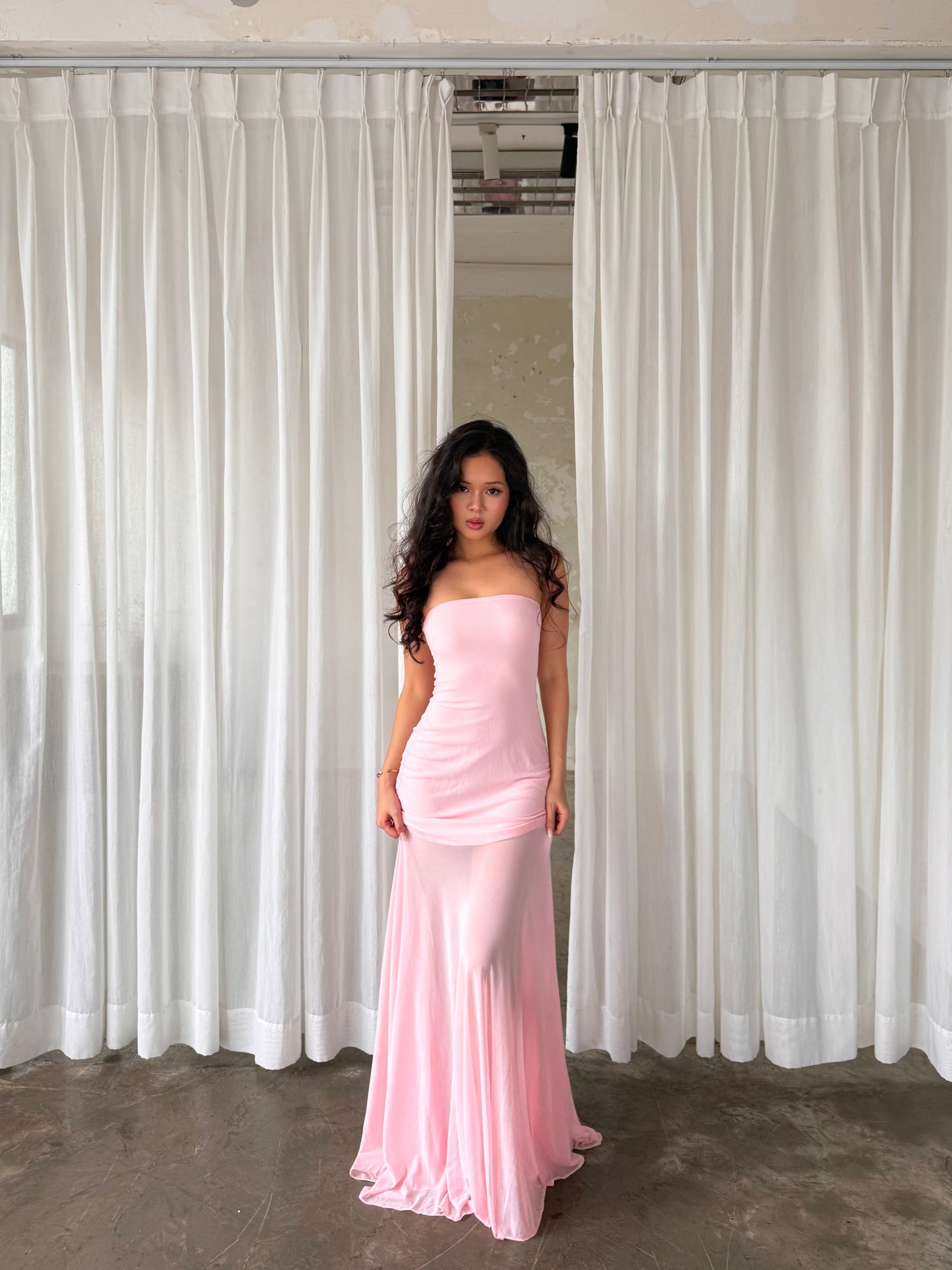 Amelia dress - Legs see through maxi