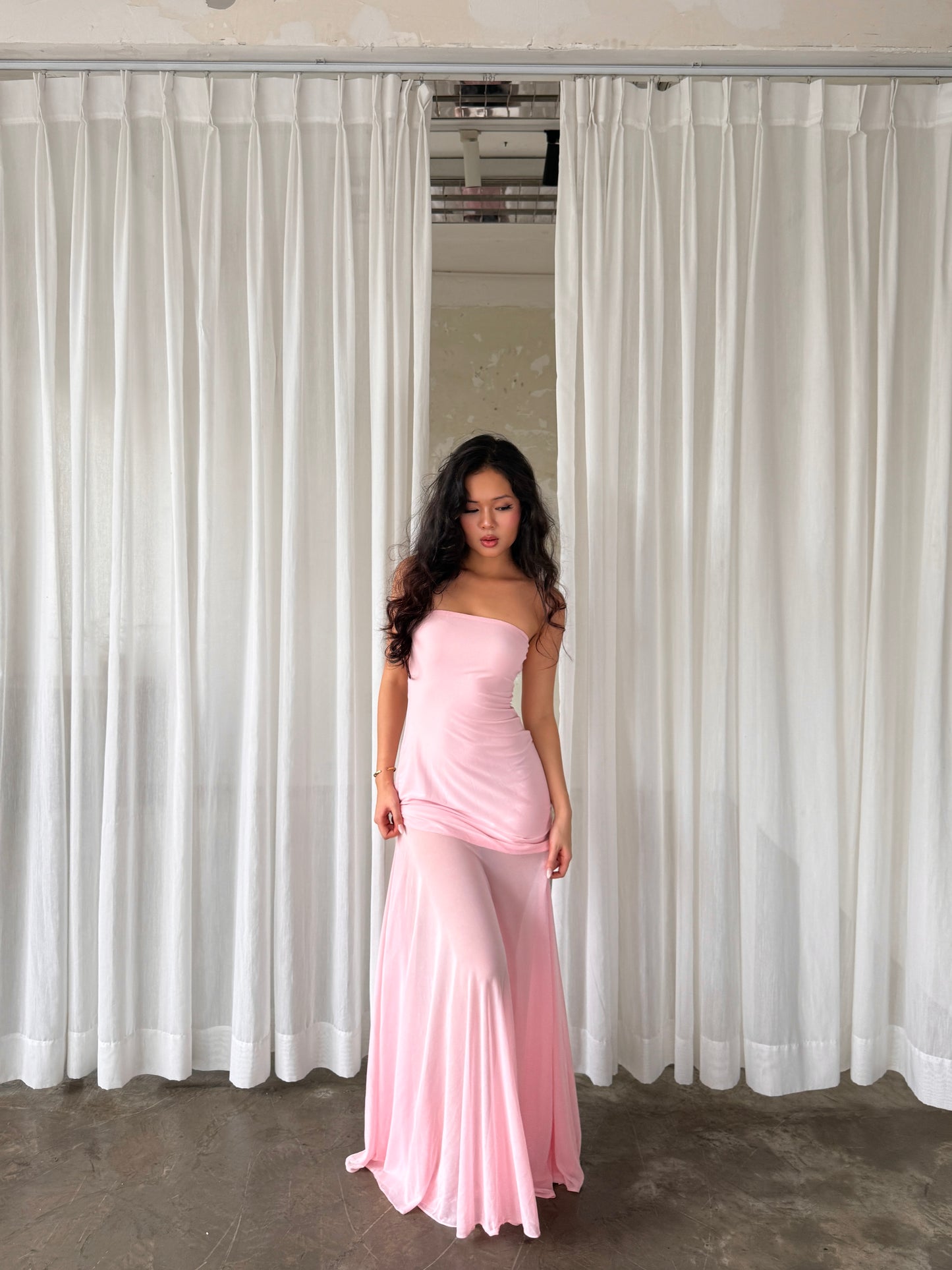 Amelia dress - Legs see through maxi