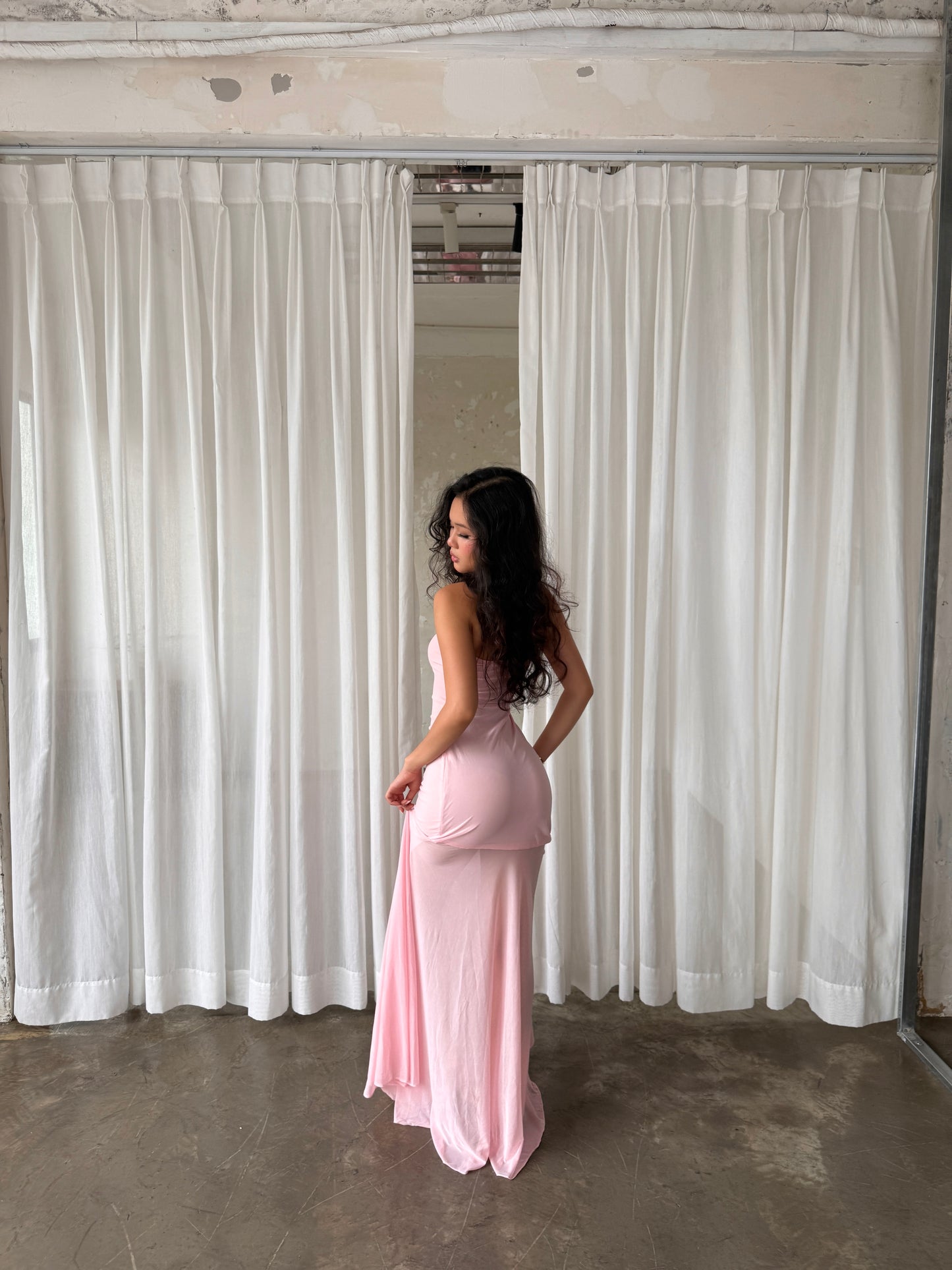 Amelia dress - Legs see through maxi