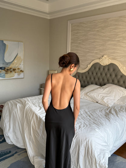 Azure Dress - low back maxi