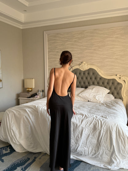 Azure Dress - low back maxi