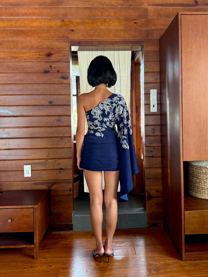 Lotus draped dress