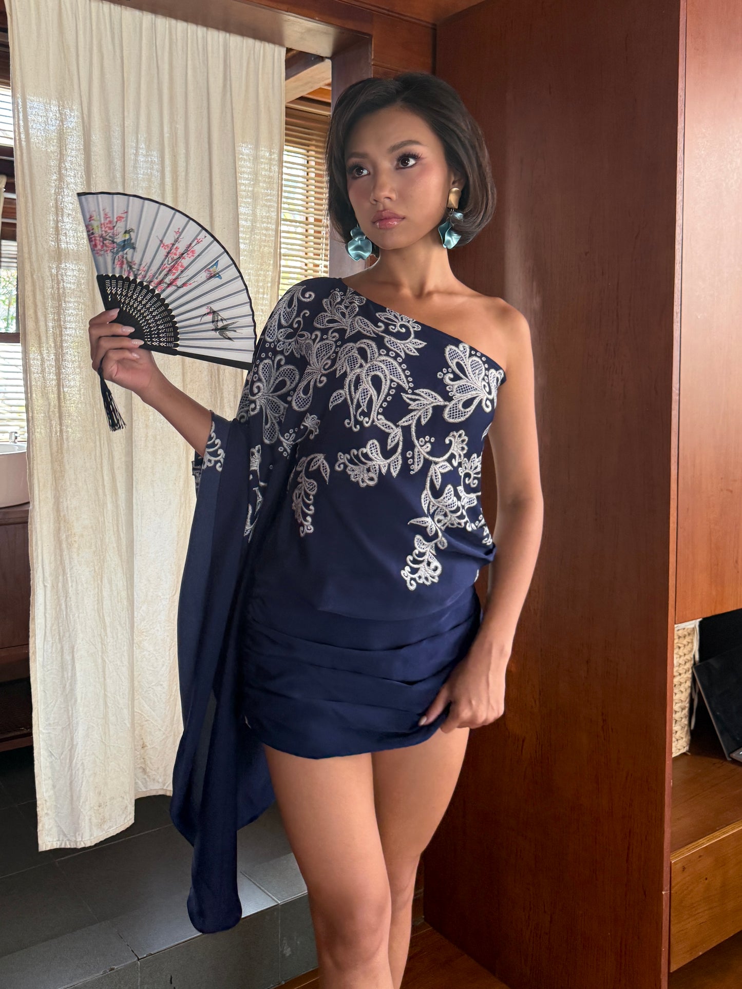 Lotus draped dress