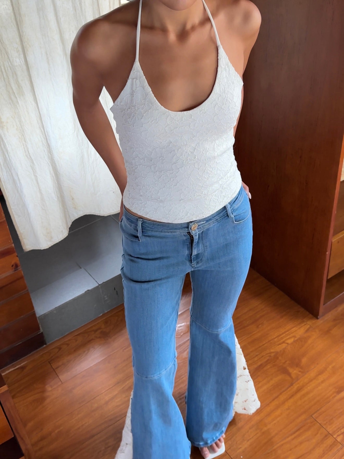 Whisper top rose details