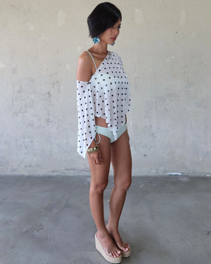 Polka bikini cover up