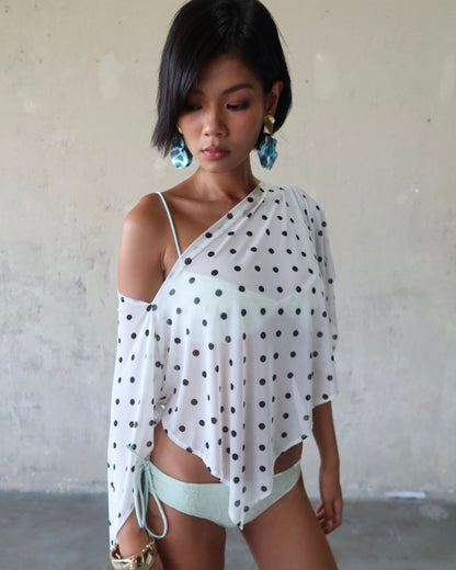 Polka bikini cover up