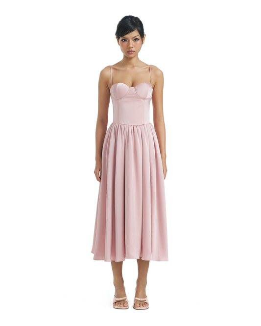 Rosey dress - midi back tie dress