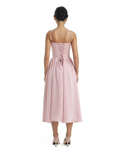 Rosey dress - midi back tie dress