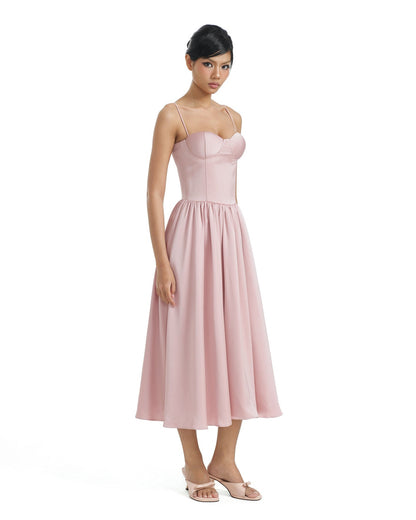 Rosey dress - midi back tie dress