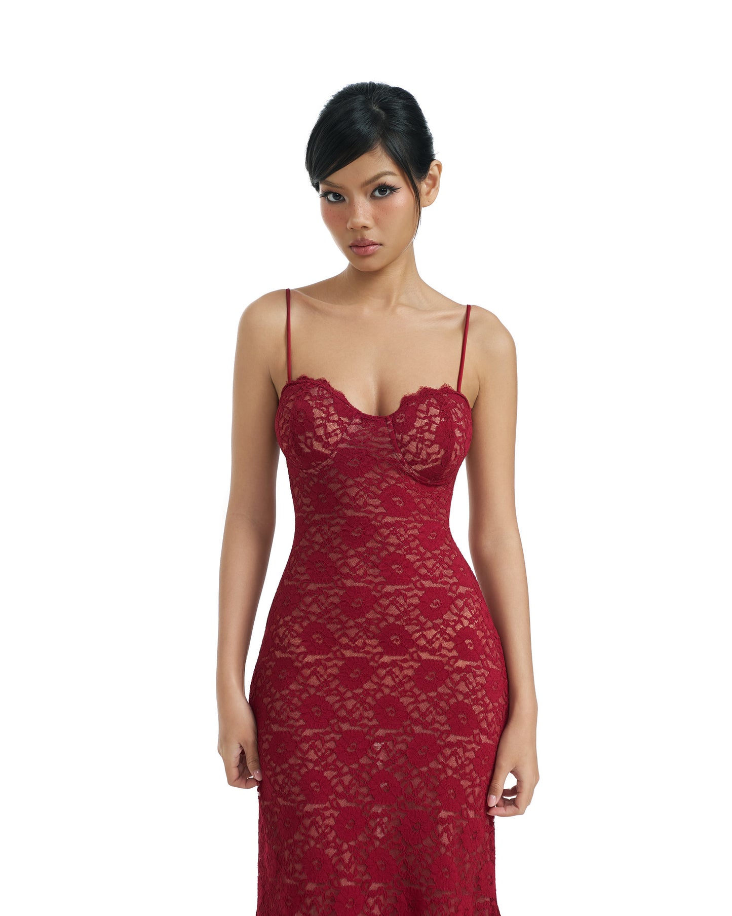 Rosetta dress - double lined back tie maxi