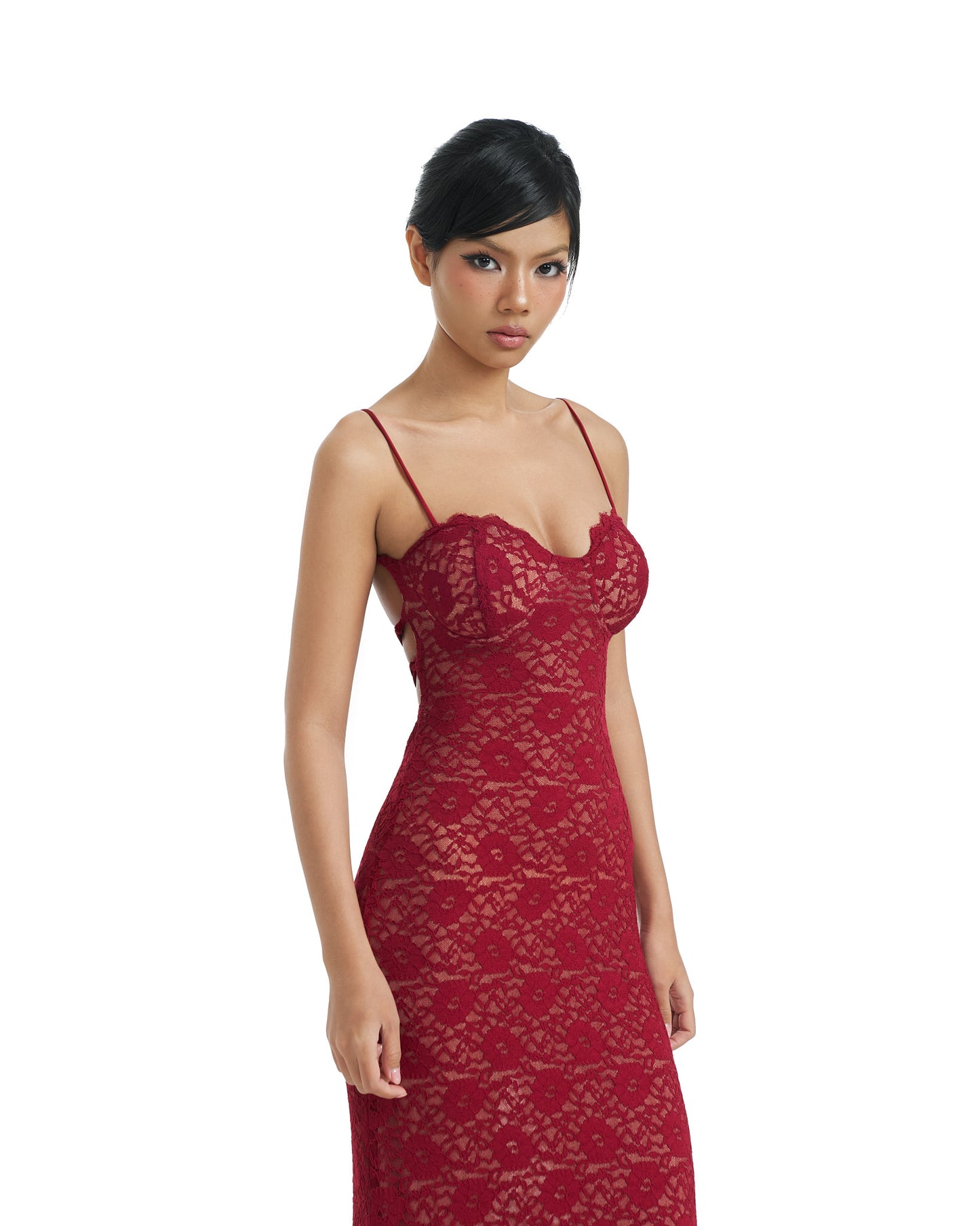 Rosetta dress - double lined back tie maxi