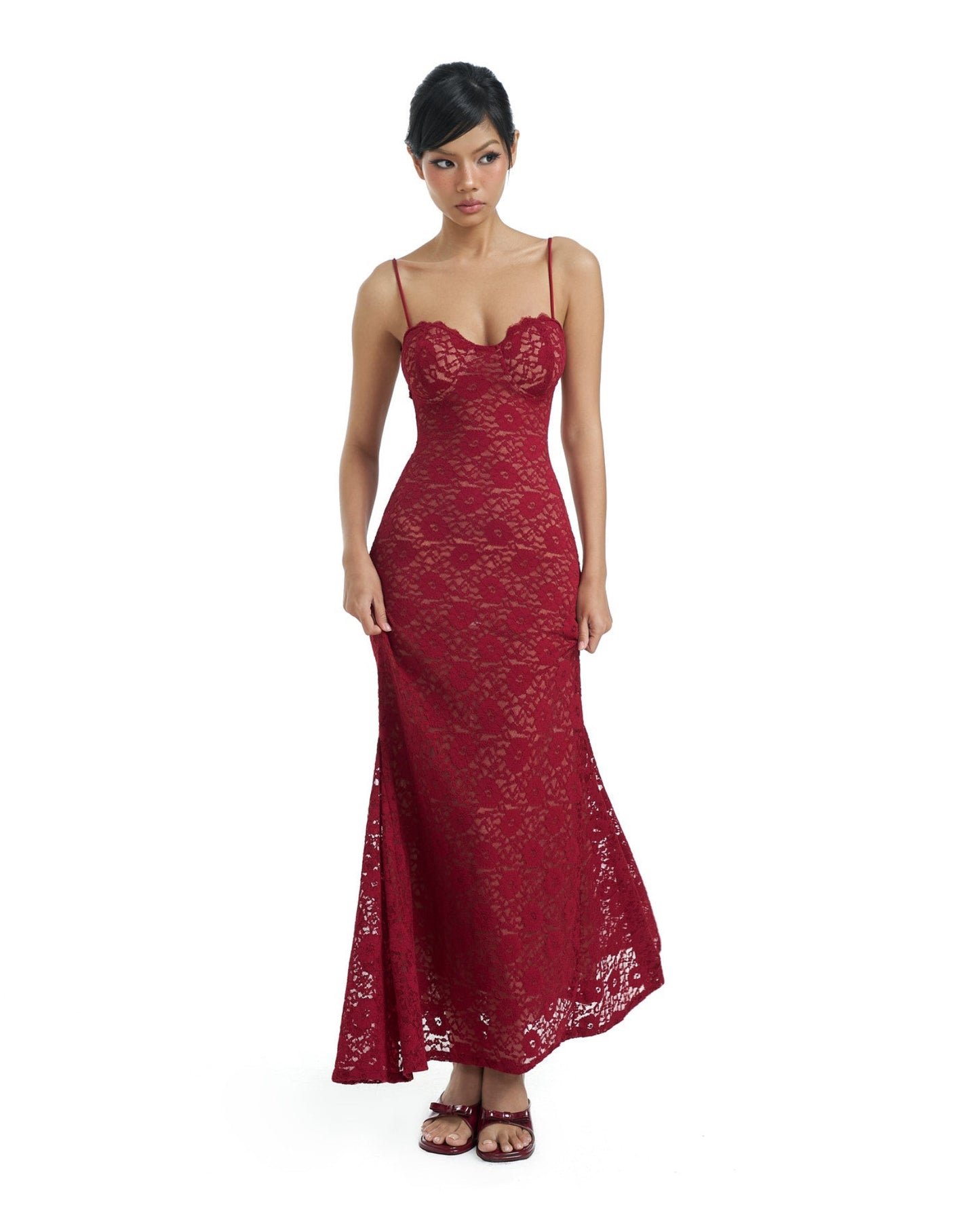 Rosetta dress - double lined back tie maxi