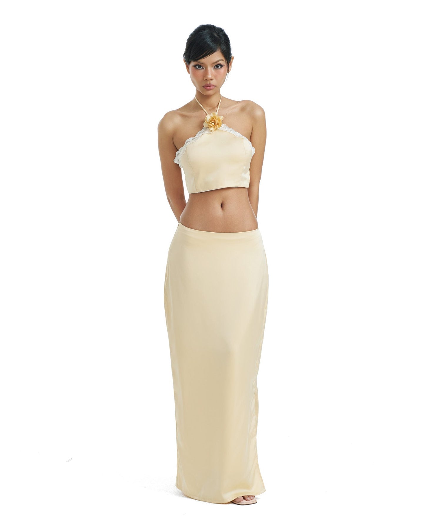 Lila set - silk removable flower set