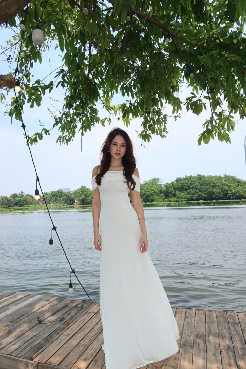 Charlotte dress - off the shoulder maxi